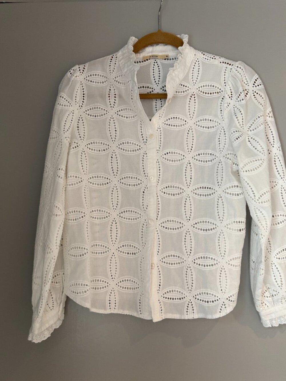 100% Cotton Broderie Blouse